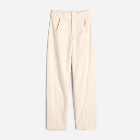 NWT Madewell Tapered Denim Trouser Jeans - Cream - 25 - Picture 4 of 8
